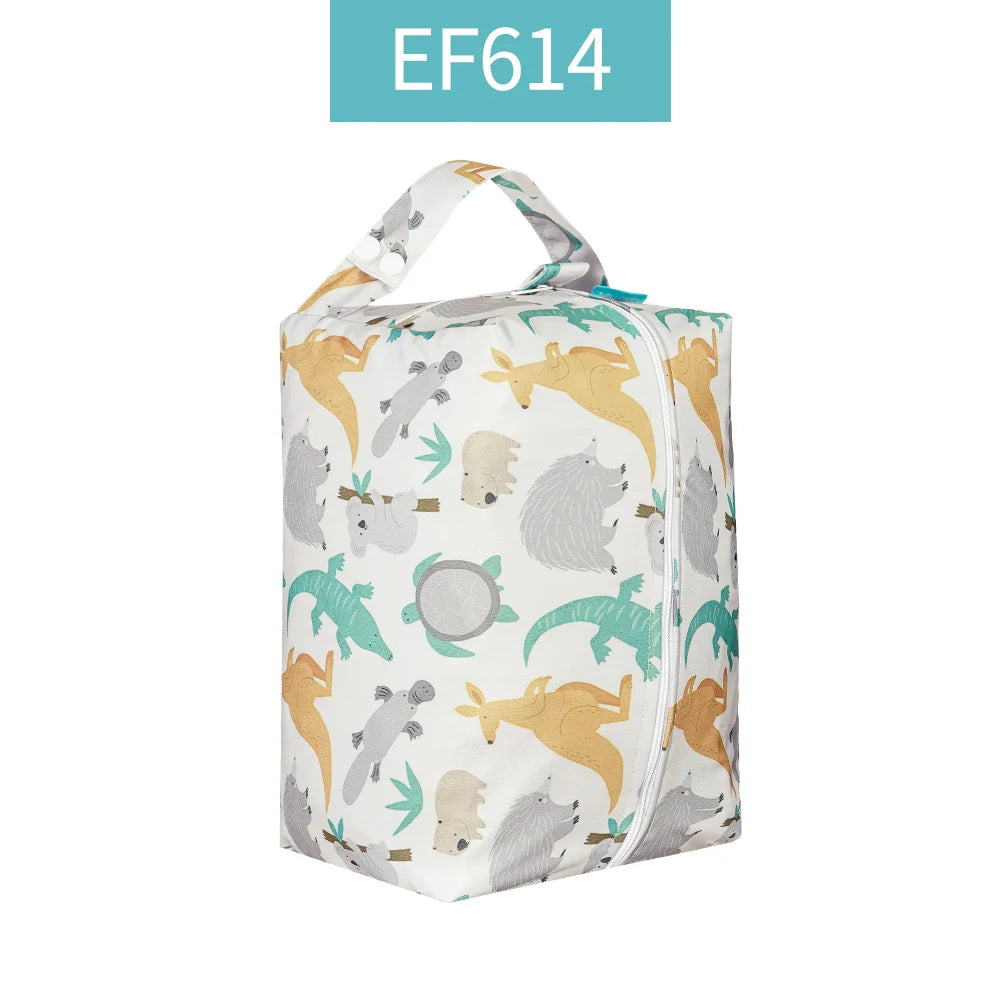 HappyFlute Wet Dry Bags for Baby Cloth Diapers Waterproof Pod Hanging Diaper Bag Reusable Washable for Baby Stroller Diaper Bag