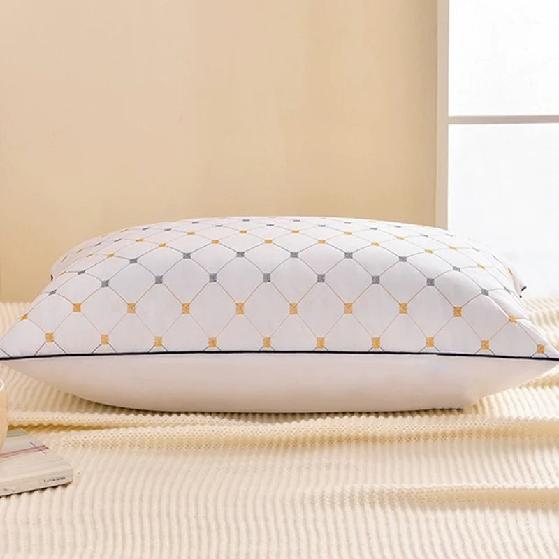 Home Textile Pillow Core Cotton Antibacterial Anti-Mites Single Cervical Vertebra Soft Pillow Core Low Pillow Can Be Washed