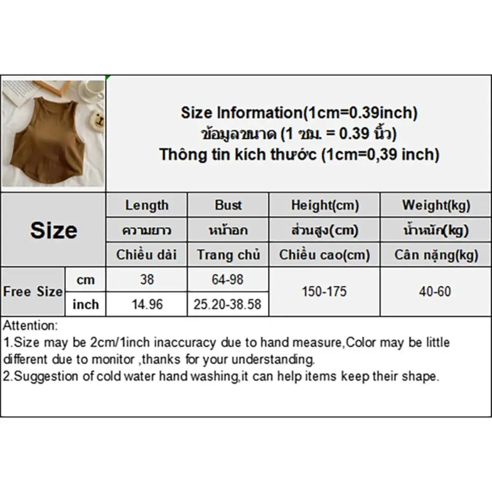 Fashion Cotton One-piece Sling Sleeveless Irregular Sleeveless Top Round Neck Short Spice Sleeveless Top Women