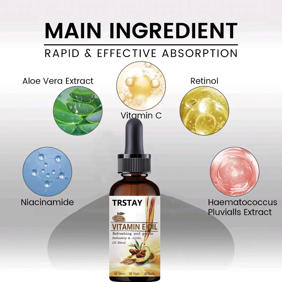 New 100% Pure Organic Natural Vitamin E Oil Face Body Massage Spa Avocado Essential Oils Cold Pressed Moisturiser Serum