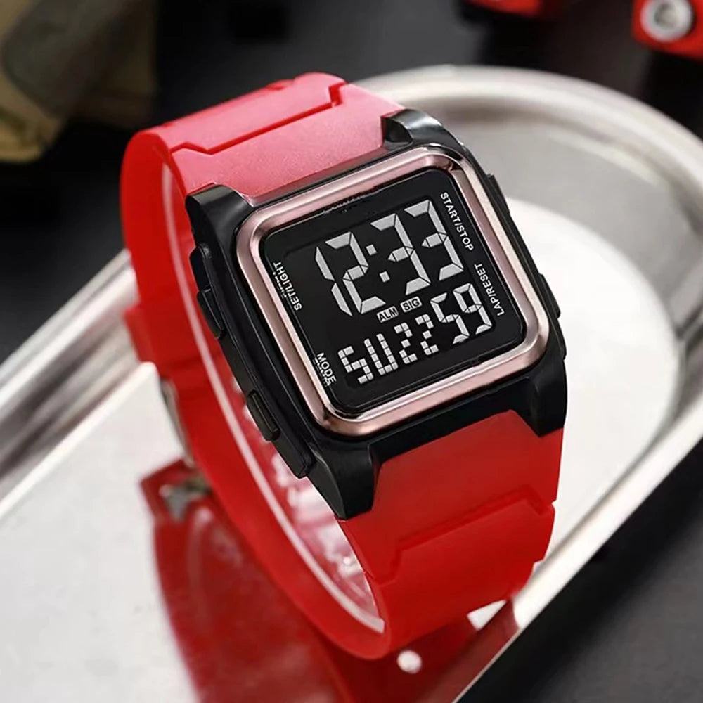 Fashion Men Sports Watch Life Waterproof Sport Watches Stopwatch Alarm Clock Luminous Luxury Electronic Wristwatch for Man Kids