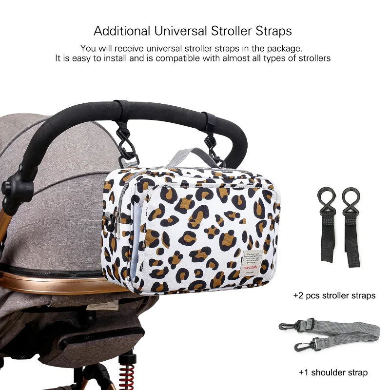 Mummy Diaper BagStroller Organizer Bags Mummy Large Capacity Travel Hanging Bag Bottle Holder Pram Diaper Bags Baby Stroller Bag