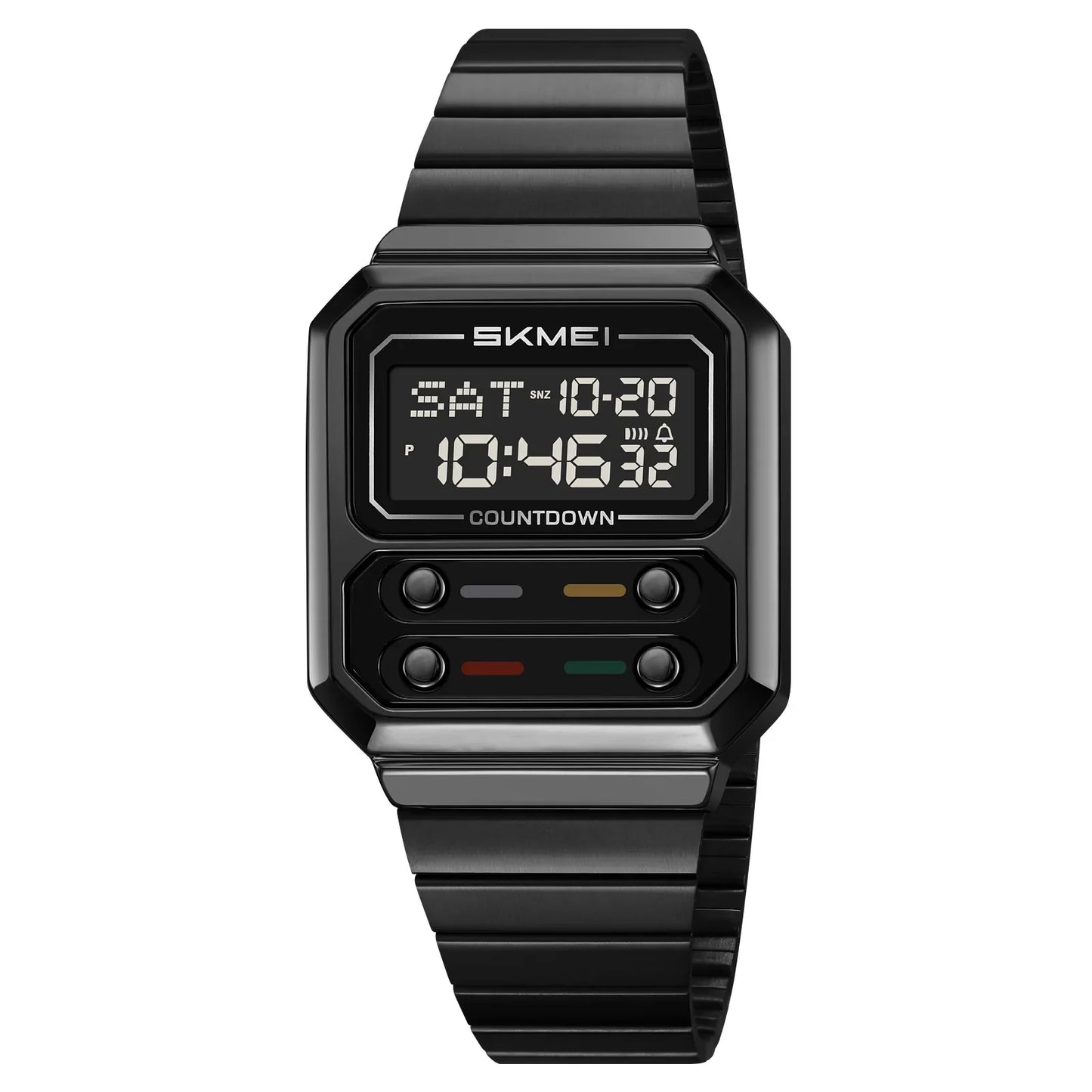 SKMEI 2448 Business Men Retro Luxury Time Digital Electronic Watch For Women Student Waterproof Chrono Wristwatch Simple Clock