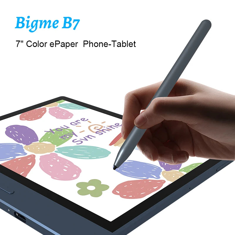 Bigme B7 ebook reader, 7-inch color e-ink screen electronic book, 300PPI, Android14 OS, 8GB+128GB, ePaper tablet with 4G calling