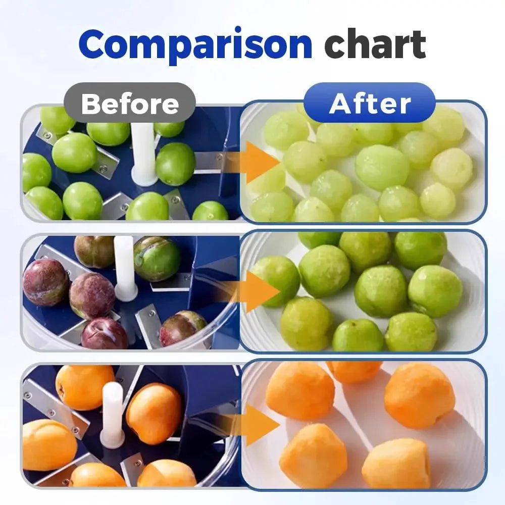 New Automatic Fruit Peeler Machine Wireless Portable for Plum Peach and Grape Fast Easy Home Kitchen Gadget