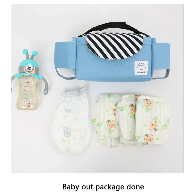 Baby Stroller Hanging Bag Portable Storage Basket Diaper Bag Mother's Bag Bottle Hanging Bag Outdoor Stroller Accessories