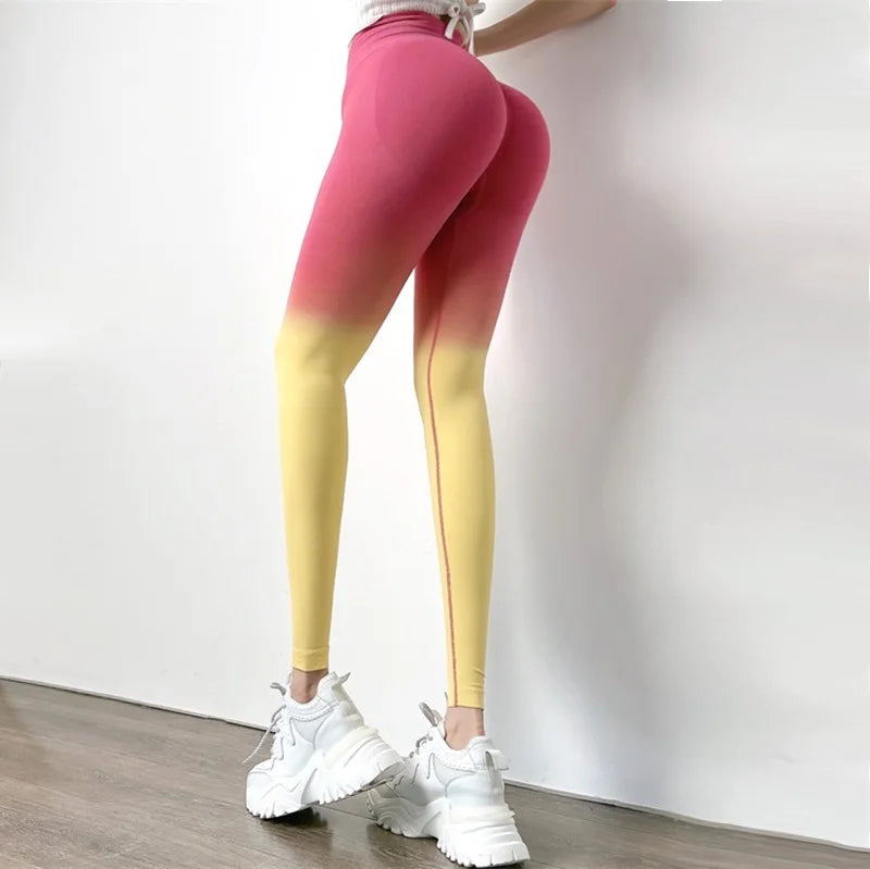 Cloud Hide HOT Girl Yoga Pants for Women Fitness Gym Sports Leggings Seamless High Waist Tights Sexy Workout Trousers Sportswear