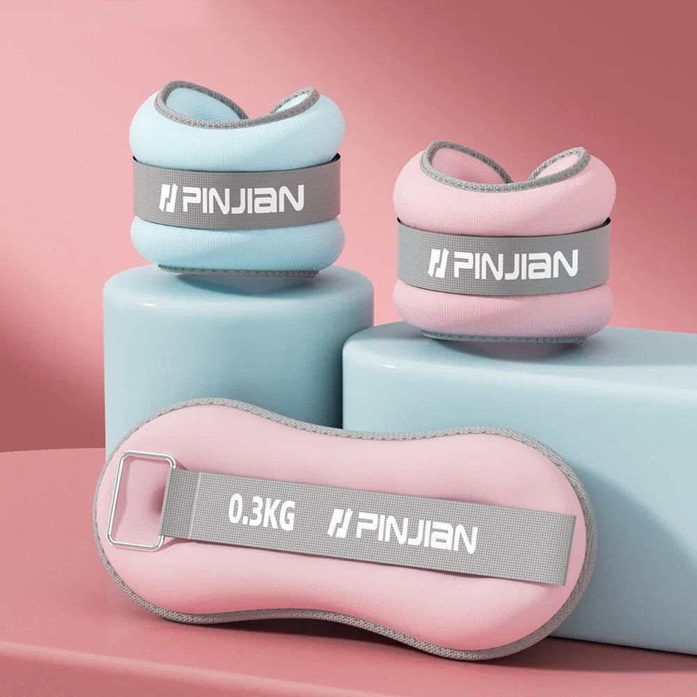 2PCS Ankle Weights Soft Sand For Yoga Running Gym Fitness Body Training Non-Slip Durable For Men Women