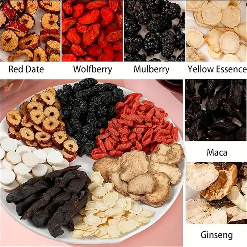 30 bags of Ginseng Six Treasures Tea - Traditional Chinese Herbal Medicine, Natural Ingredients, Nourishing Kidney Health