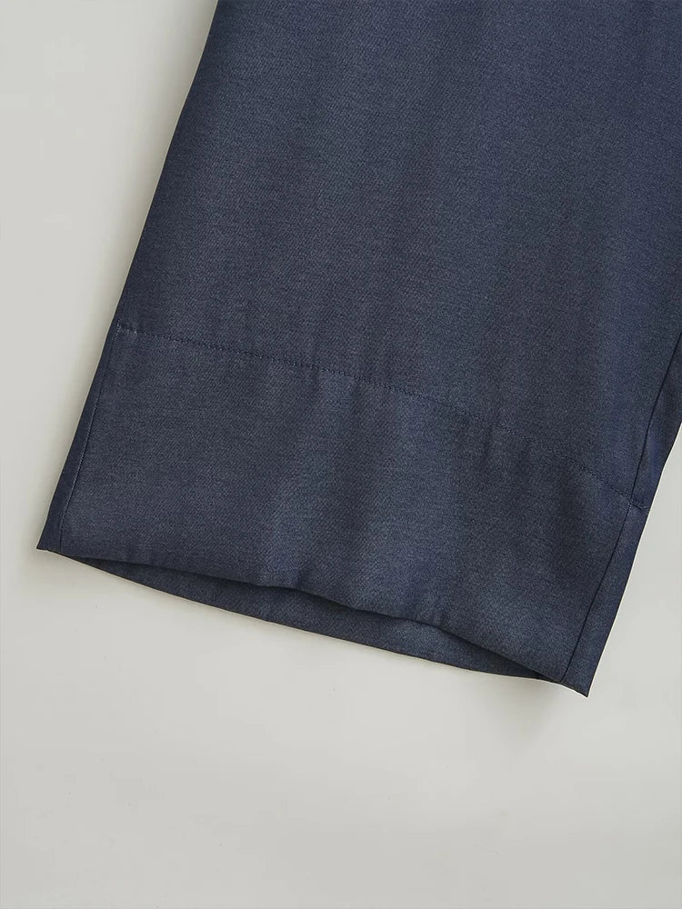 European style new women's fashion versatile temperament simple button high waist wide leg casual trousers