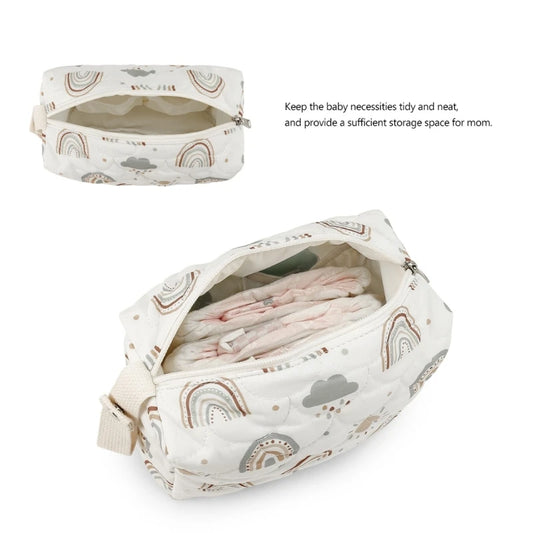 Baby Diaper Organizes with Lovely Desigs Watertight Hanging Storage Bag Portable Baby Diaper Pouches Stylish for Travel