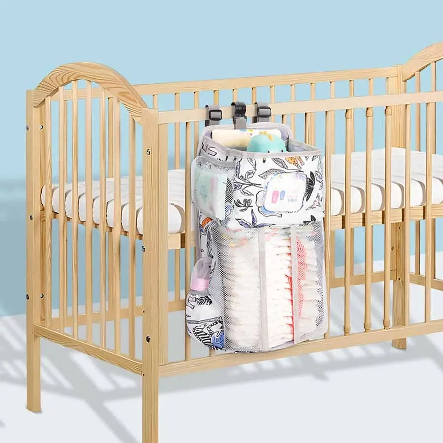 Baby Diaper Hanging Organizer Diaper Stacker for Changing Table Crib Hanging Classified Storage Bag Organizer Gifts for Newborn