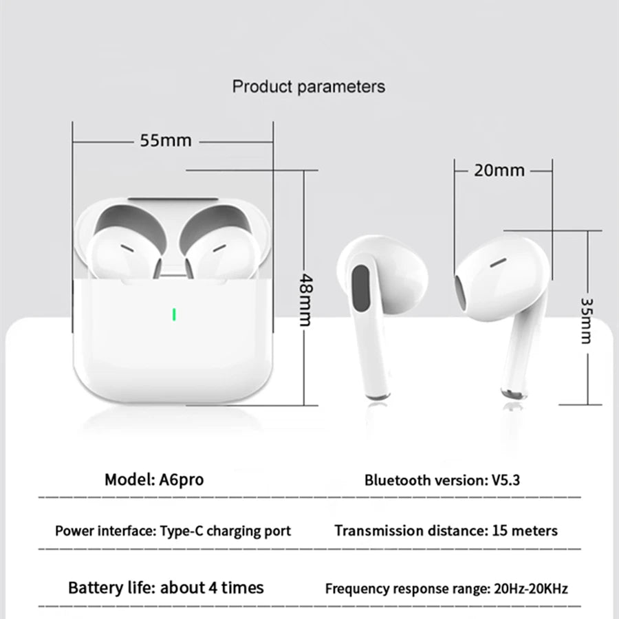 Original AIR Wireless Bluetooth Earphones ANC Noise Reduction Earbuds Microphone TWS Long battery life Pod Spatial Audio PRO