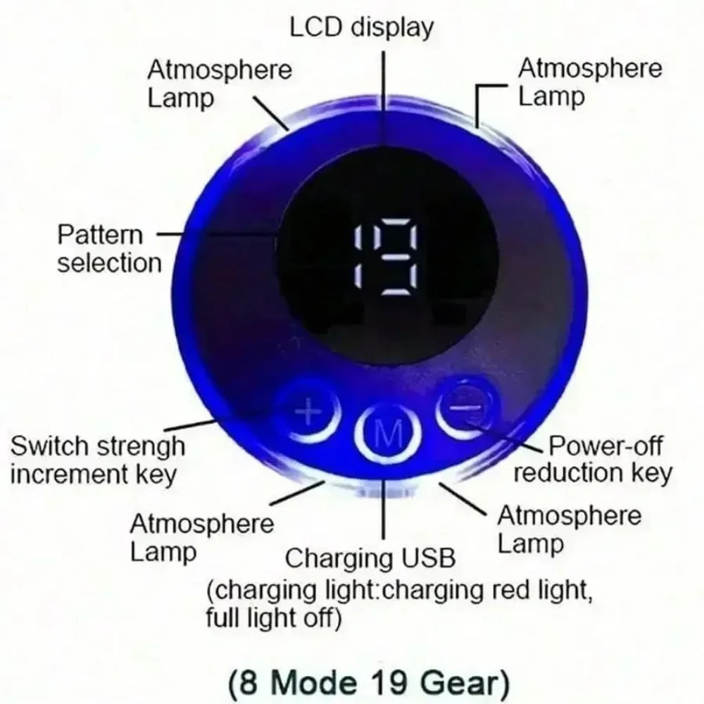 Portable Muscle Trainer Intelligent Wireless Fitness Apparatus - Charging Version ABS Stimulator for Men And Women USB Charging