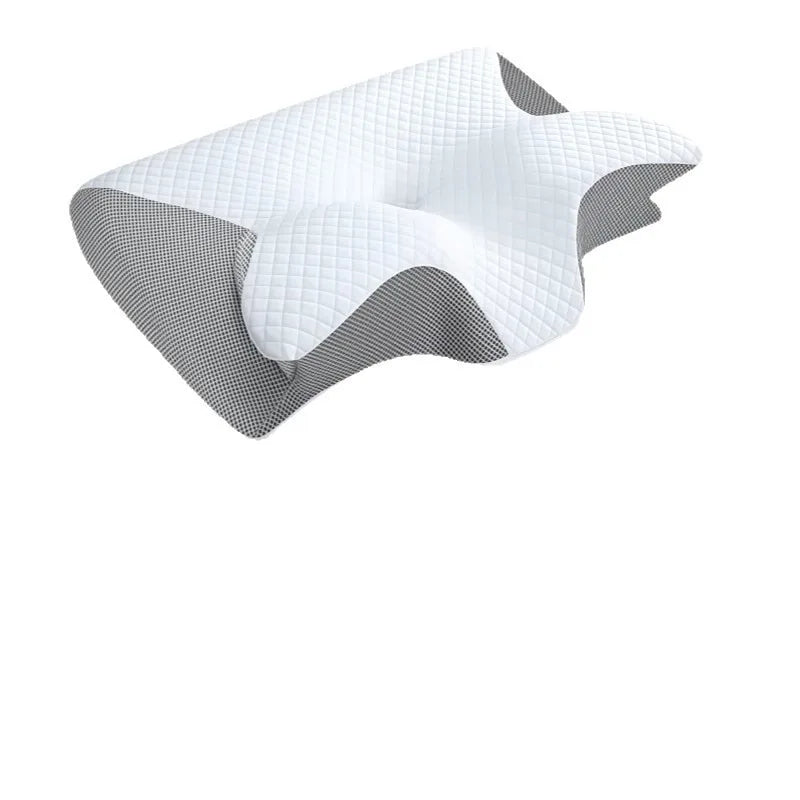 Memory sleep pillow, home cervical vertebrae protection, zero pressure, slow rebound multi-functional butterfly-shaped pillow