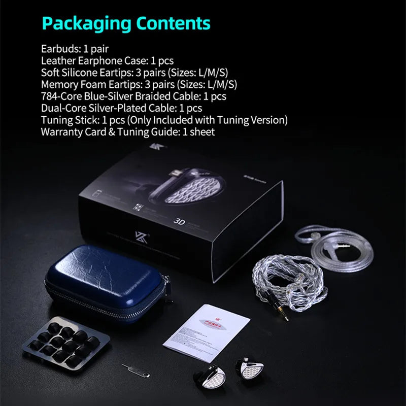 KZ Sonata 14BA 28 Unit Balanced Armature Drive In Ear Earphones Electronic Frequency Division Earbuds Hifi Monitoring Headphones