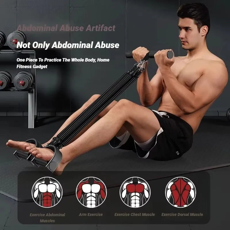 Adjustable Back, Abdomen and Abdominal Muscle Tension Band, Unisex Multifunctional Home Fitness Equipment, Strength Training.