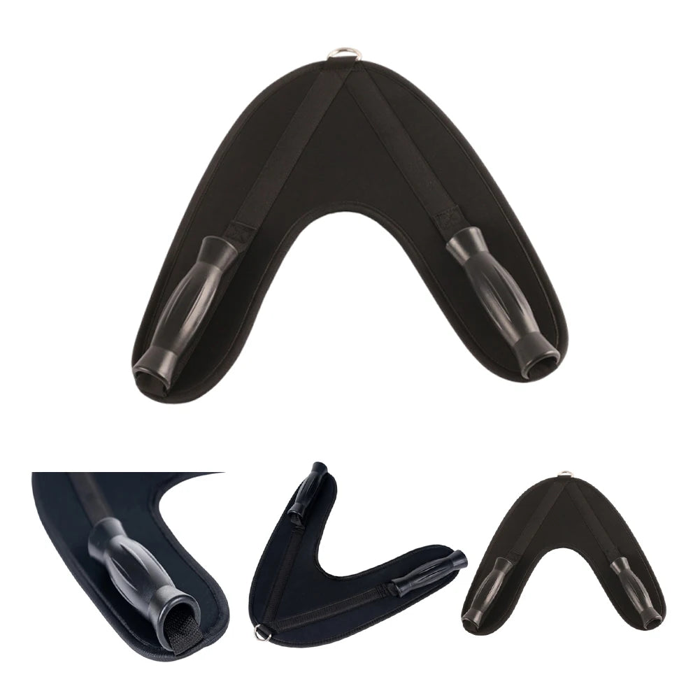 Fitness Abdominal Crunch Strap Nylon Back Exercise Pulling Harness Shoulder Strap Abdominal Crunch Straps Belt for Gym Workout