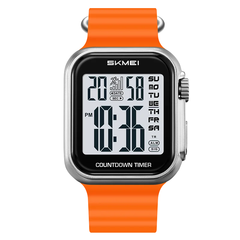 SKMEI 2269 Sport Digital Watch For Man Fashion Luxury Countdown Clock Waterproof Stopwatch 2Time Top Brand Electronic Wristwatch