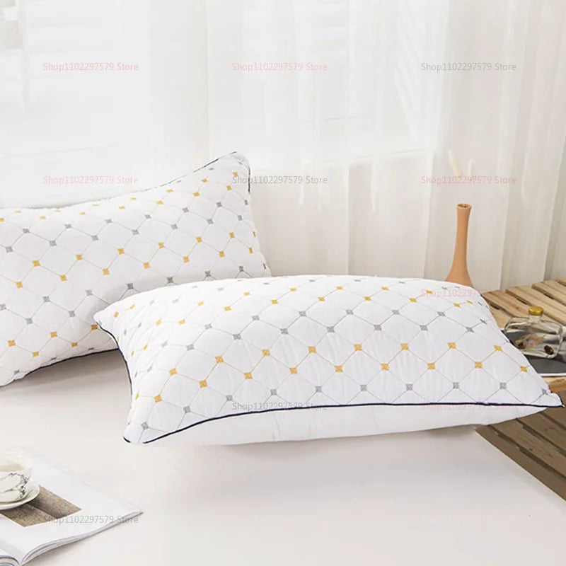 Home Textile Pillow Core Cotton Antibacterial Anti-Mites Single Cervical Vertebra Soft Pillow Core Low Pillow Can Be Washed