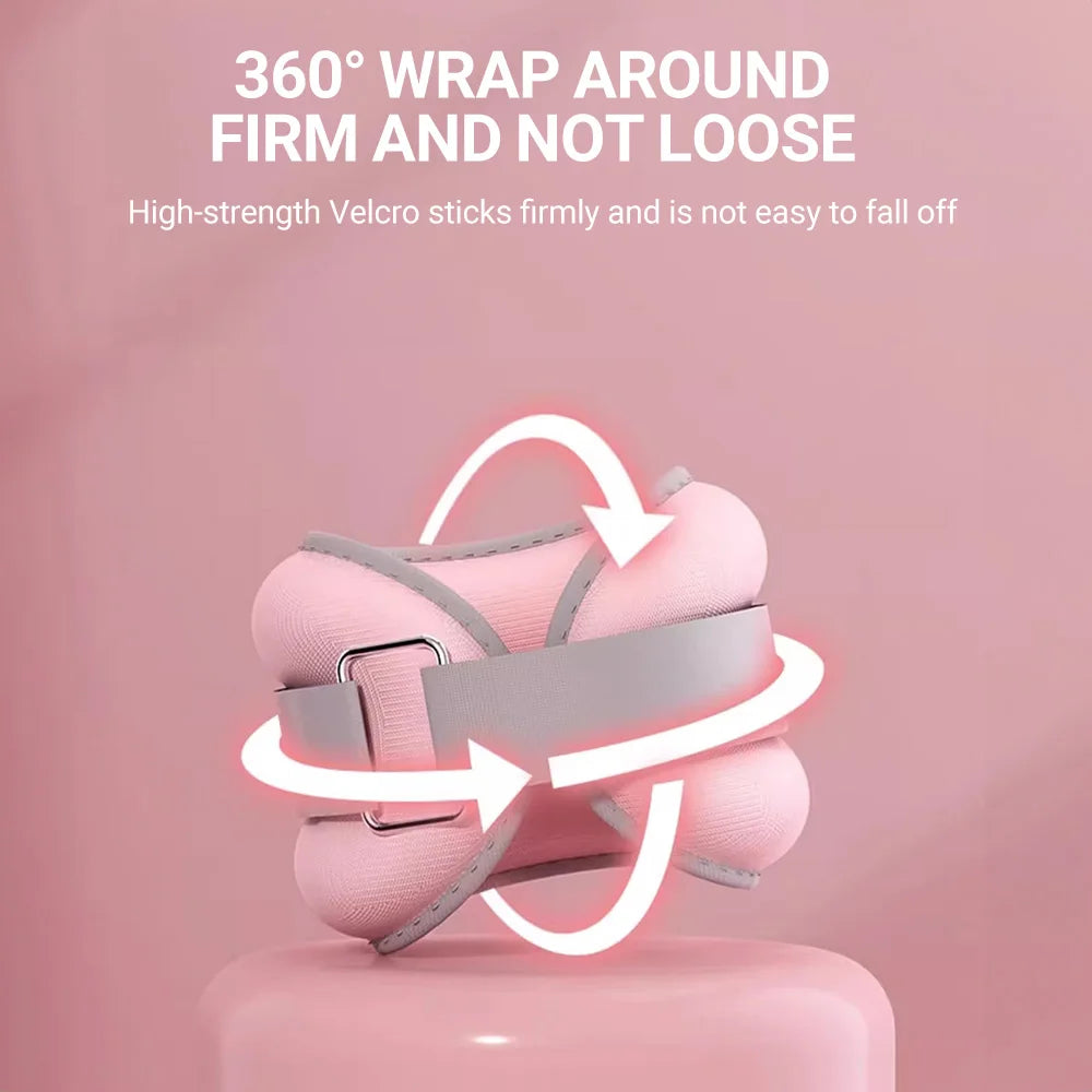 2PCS Ankle Weights Soft Sand For Yoga Running Gym Fitness Body Training Non-Slip Durable For Men Women