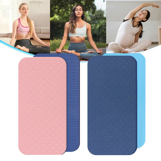 2Pcs Yoga Kneeling Pad Non-Slip Soft TPE Pad Comfortable Protective Pad for Elbow Leg Arm Balance Exercise Fitness Workout