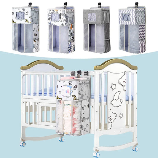 Baby Diaper Hanging Organizer Diaper Stacker for Changing Table Crib Hanging Classified Storage Bag Organizer Gifts for Newborn