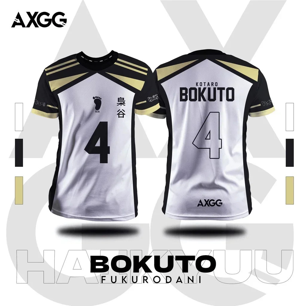 Haikyuu Fukurodani Bokuto Anime Men T-Shirts 2025 New Summer Fashion Casual Jersey Round Neck Top Short-Sleeve Tee Men Clothing