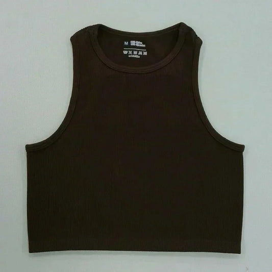 NV Top Camisole Fitness Seamless knitted deep V Vest Threaded Yoga Underwear Seamless Knit Vertical Stripe tank top