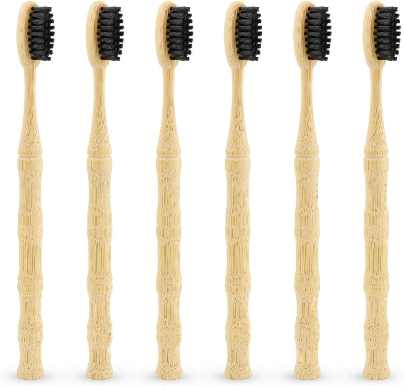 Bamboo Toothbrush Medium Stiff Bristles Eco-Friendly and Biodegradable Bamboo joint Wood Handle Organic Toothbrushes 5Pcs