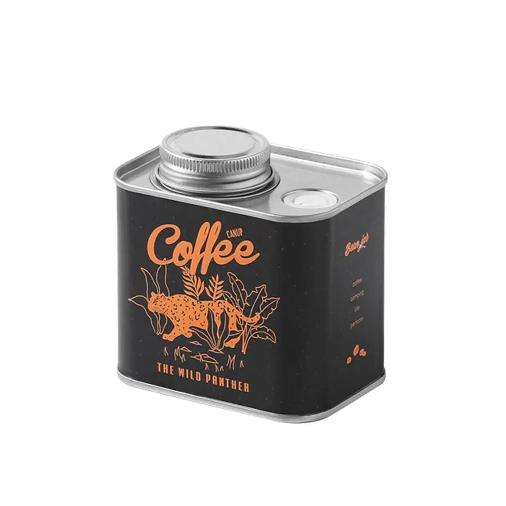 Airtight Coffee Container Portable Outdoor Camping Tin Box Freshness Preservation Kitchen Storage Organizer Friends Gifts