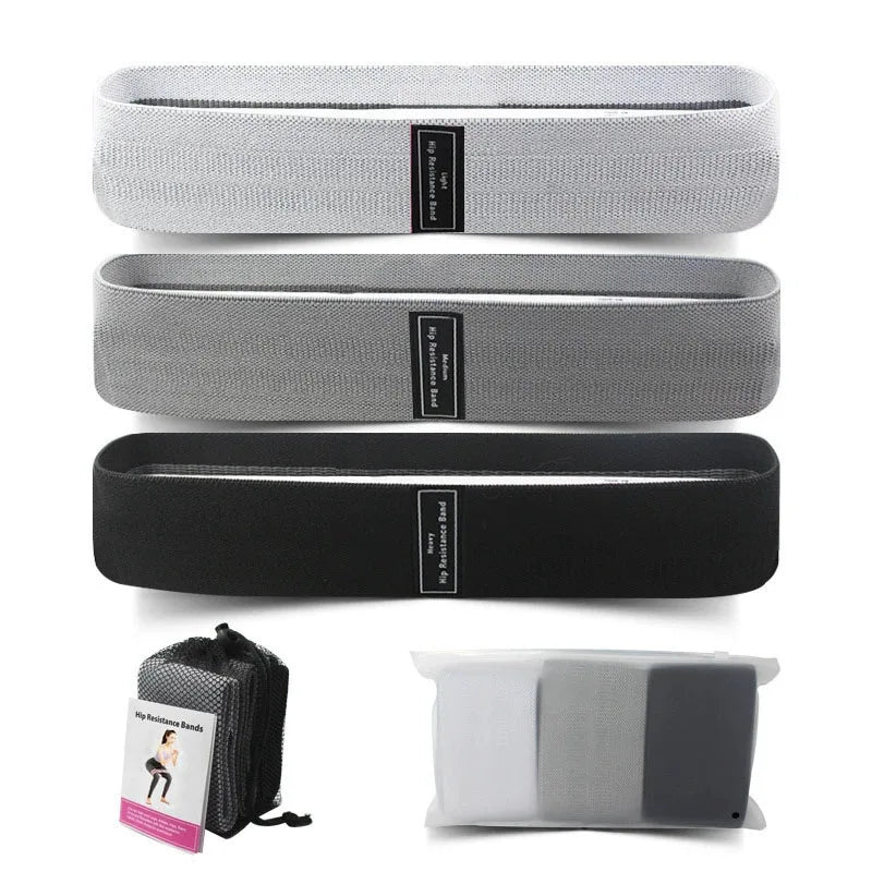 Fabric Resistance Hip Booty Bands Glute Thigh Elastic Workout Bands Squat Circle Stretch Fitness Strips Loops Yoga Gym Equipment