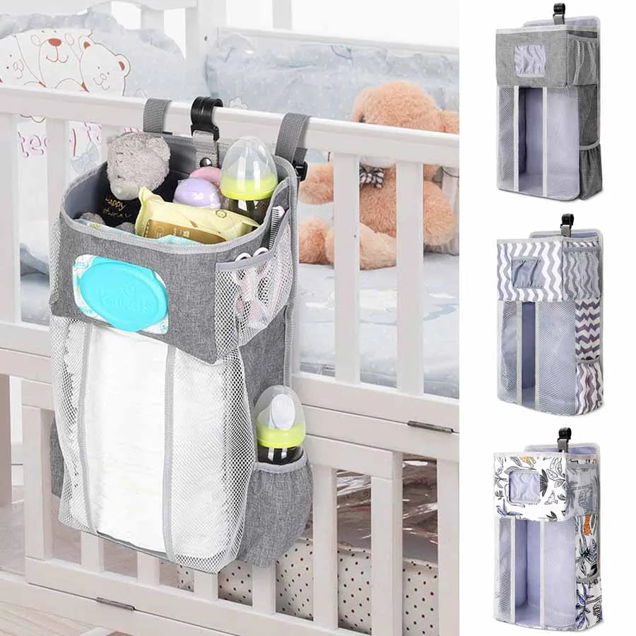 Baby Diaper Hanging Organizer Diaper Stacker for Changing Table Crib Hanging Classified Storage Bag Organizer Gifts for Newborn