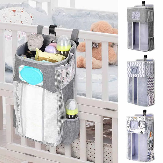 Baby Diaper Hanging Organizer Diaper Stacker for Changing Table Crib Hanging Classified Storage Bag Organizer Gifts for Newborn