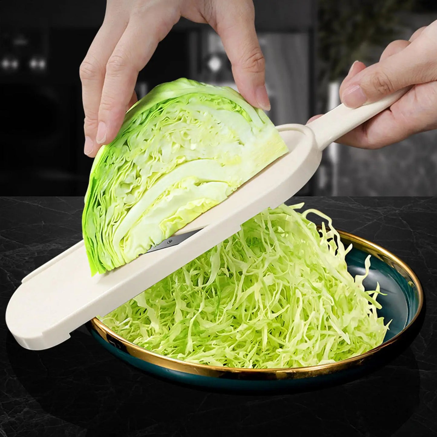 Vegetable Cutter Cabbage Grater, Onions Cucumbers Potatoes Cabbage Scraping For Salad Cutting Slicing Shredding Kitchen Tool