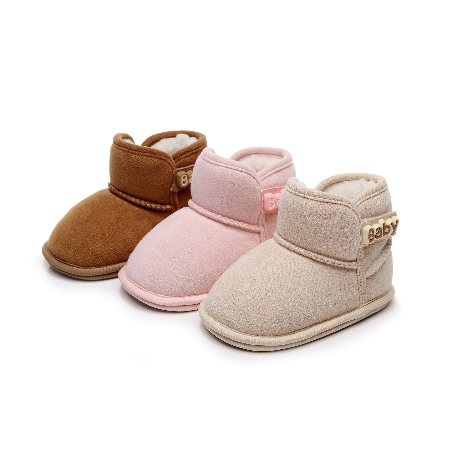 0-18Month Newborn Baby Girls Boys Winter Snow Boots Toddler Warm Plus Fleece Ankle Boots Non-slip Thickened Shoes