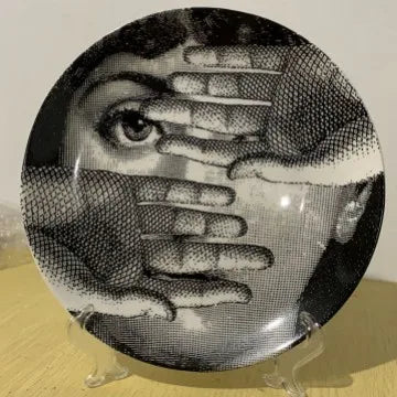 Ceramic Italian Face Hanging Plate Wall Decoration Plate European Ceramic Art Nordic Wall Decoration Ornaments Dinner Ceramic Tr