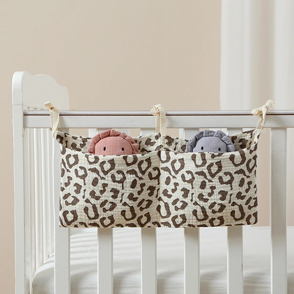 Baby Nursery Crib Organizer, Diaper Caddy Stacker, Portable Hanging Storage for Diapers Wipes Baby Essentials , Changing Table