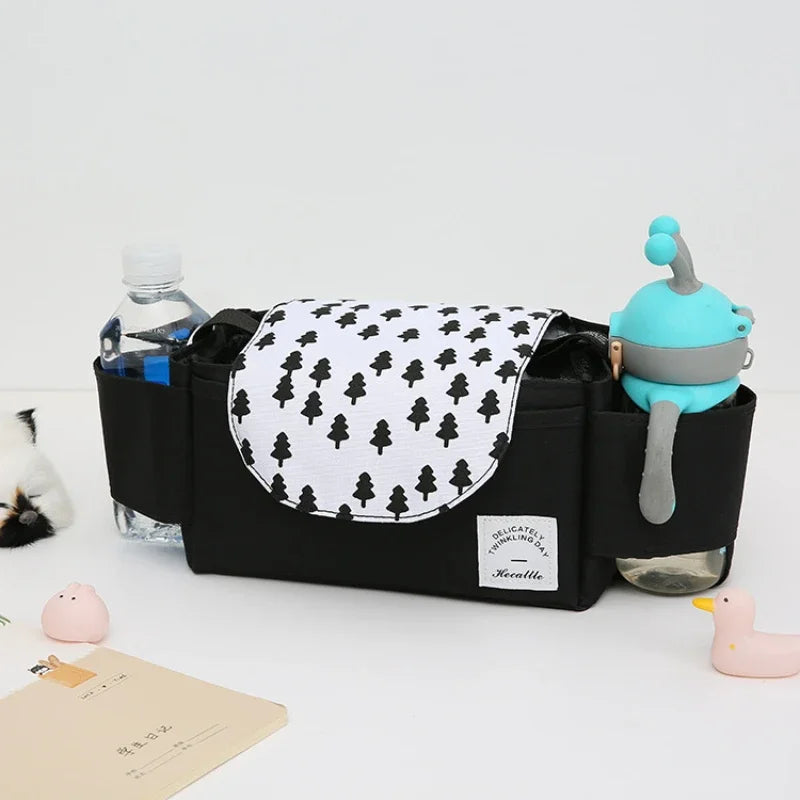 Baby Stroller Hanging Bag Portable Storage Basket Diaper Bag Mother's Bag Bottle Hanging Bag Outdoor Stroller Accessories