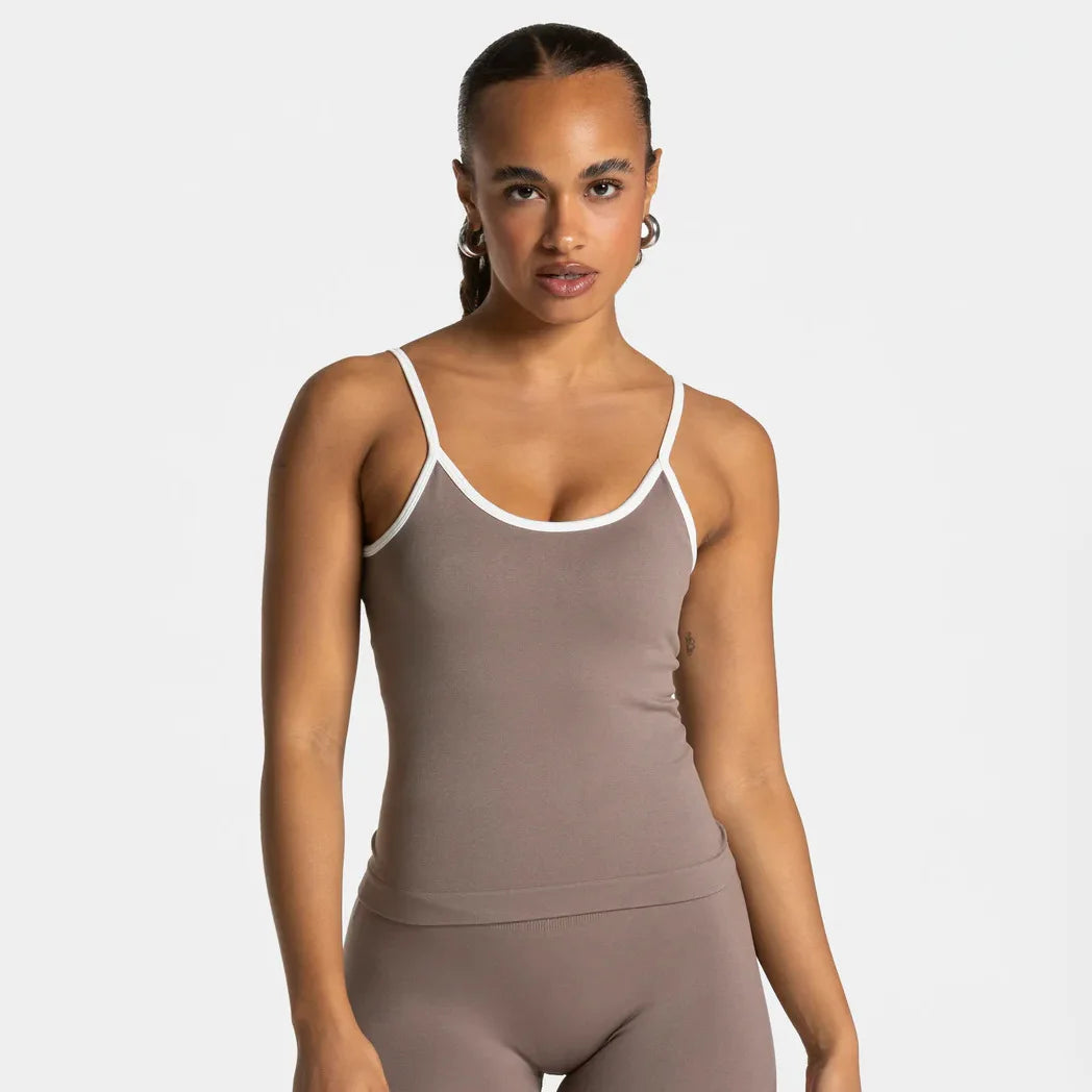 NCLAGEN Woman Sports Tank Top Open Back Gym Clothes Fitness Yoga Vest Thin Strap Push-up Dry Fit Workout Running Pilates Blouse