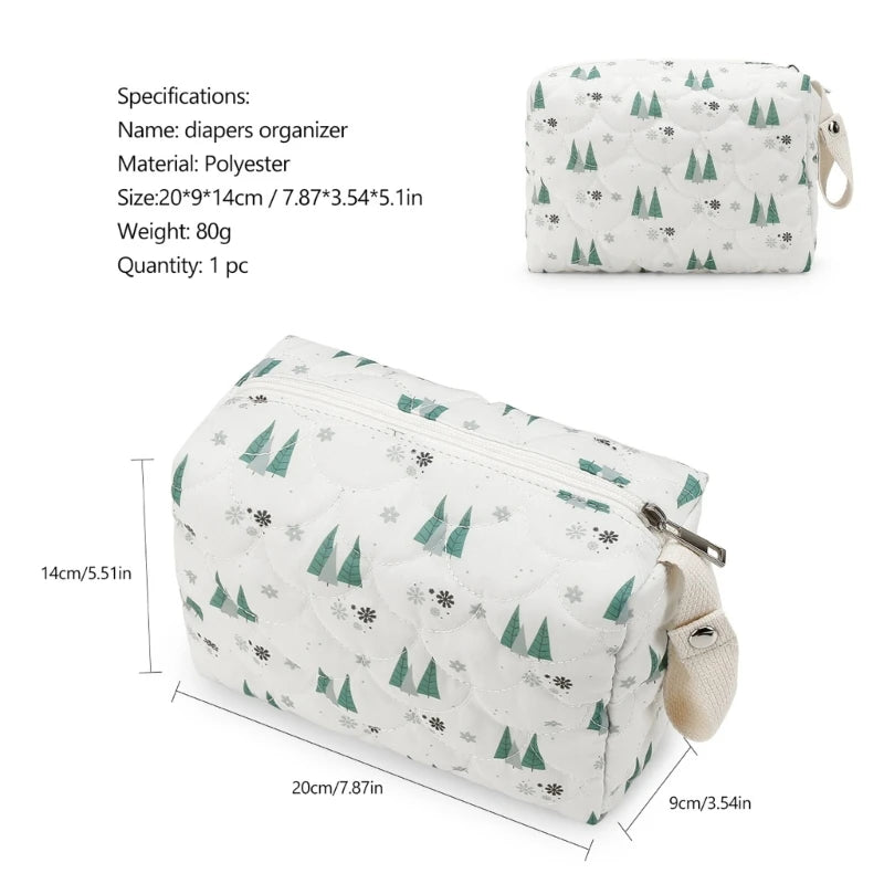 Baby Diaper Organizes with Lovely Desigs Watertight Hanging Storage Bag Portable Baby Diaper Pouches Stylish for Travel