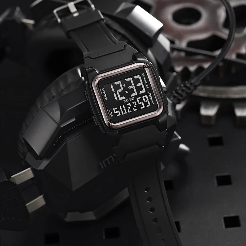 Fashion Men Sports Watch Life Waterproof Sport Watches Stopwatch Alarm Clock Luminous Luxury Electronic Wristwatch for Man Kids