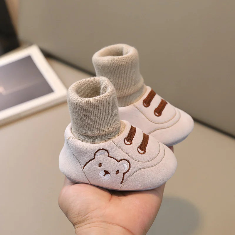 Baby Socks Shoes Infant Cute Cartoon Kids Boy Shoes Soft Rubber Sole Child Floor Sneaker Baby Girls Walker
