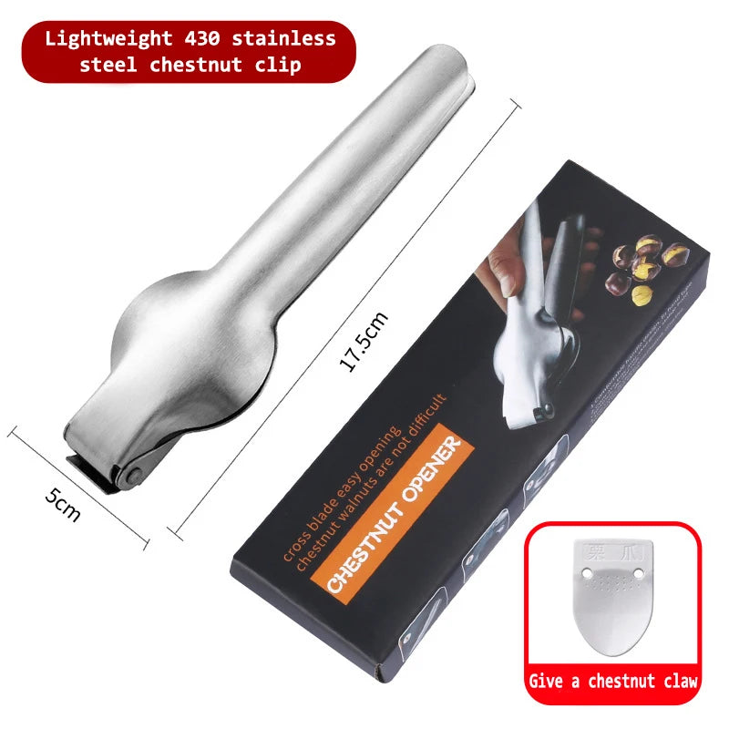 Chestnut Peeler Stainless Steel Quick Clip Walnut Pliers Chestnut Sheath Cutter Nut Cracker Sheller Kitchen Tool