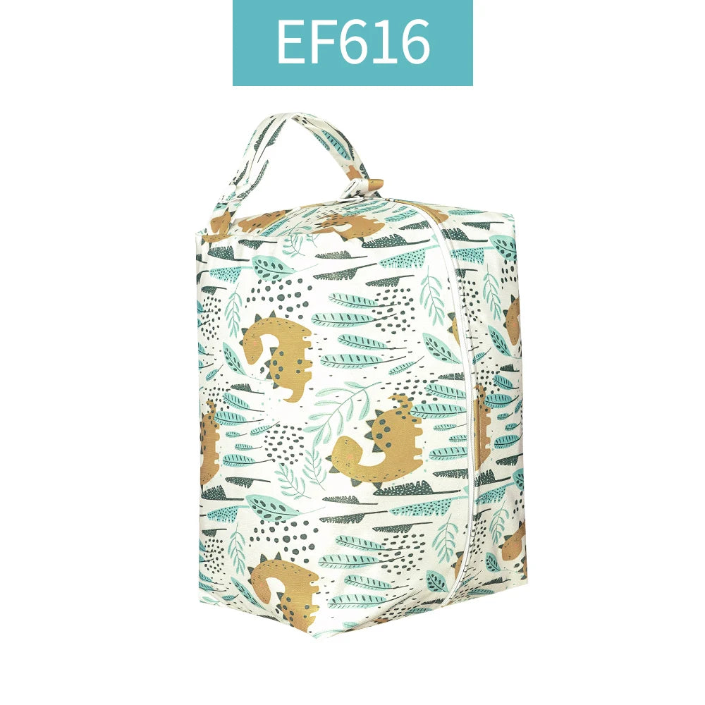 HappyFlute Wet Dry Bags for Baby Cloth Diapers Waterproof Pod Hanging Diaper Bag Reusable Washable for Baby Stroller Diaper Bag