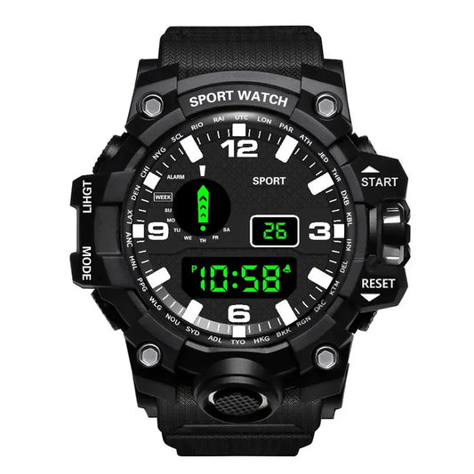 New Men's Watch LED Digital Men Sport Watches Fitness Electronic Watch Multifunction Military Sports Watches Clock Kids Gifts