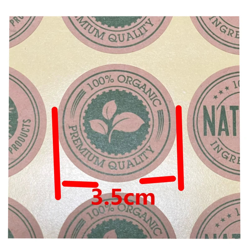 150 Pcs Handmade Natural Product 100% Organic Gift Seal Stickers Wedding Bakery Packaging Label Stickers Baking Decoration