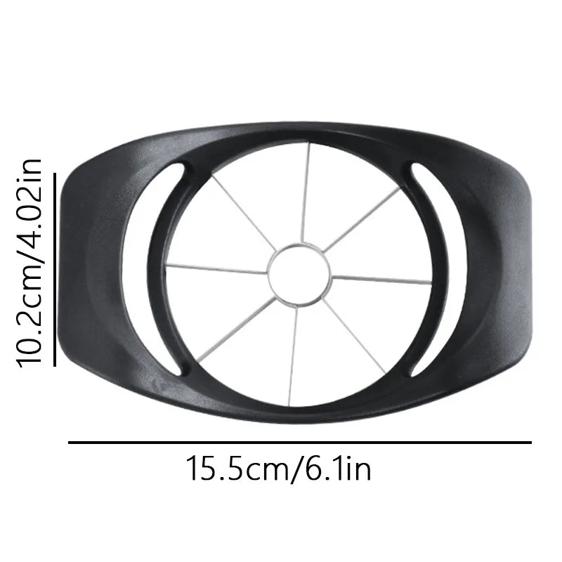 Stainless Steel Apple Slicer - Easy Use Fruit Corer Divider, 8-Slice Kitchen Cutter, Dishwasher Safe