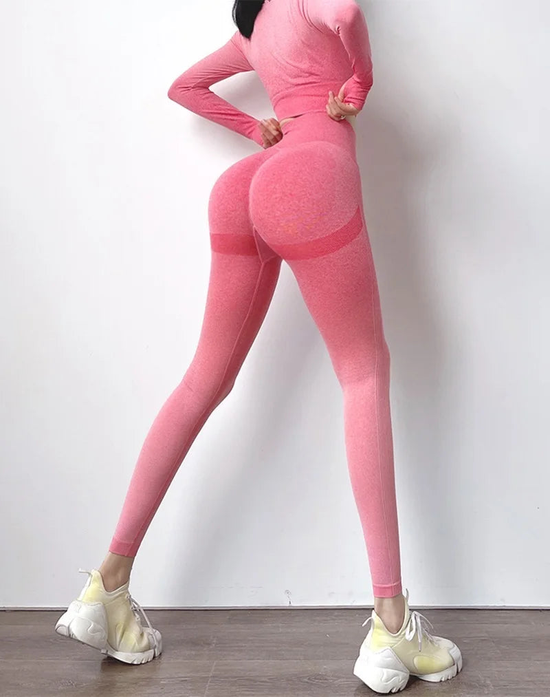 Cloud Hide HOT Girl Yoga Pants for Women Fitness Gym Sports Leggings Seamless High Waist Tights Sexy Workout Trousers Sportswear