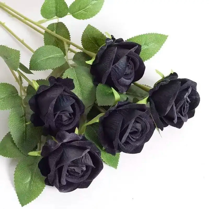 1~20pcs Artificial rose decoration Red rose Realistic artificial flowers Fake flowers Wedding dining table home decoration